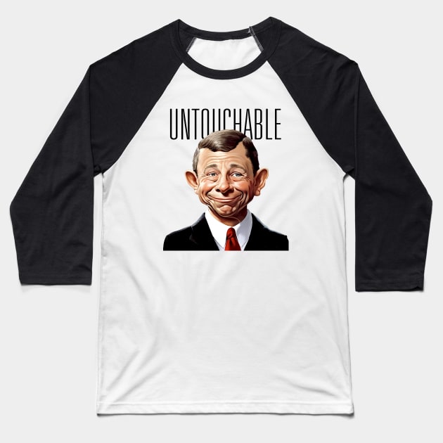 Chief Justice John Roberts: Refusing to Speak to the American People Baseball T-Shirt by Puff Sumo